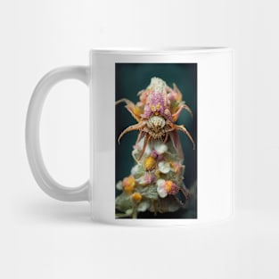 Floral Crab Spider Mug